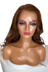 Lux European Human Hair Ombre Wig |Glueless Wig | 22" Balayage coloured 100% Human hair