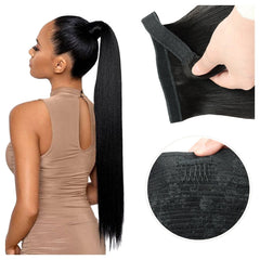 Velcro 100% human hair Ponytail 100g