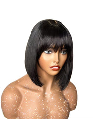 Diva 10" luxurious pure human fringe wig