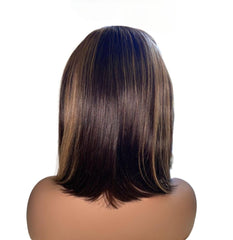 Veronica Ombre highlight bob human hair wig