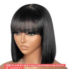 Diva 10" luxurious pure human fringe wig